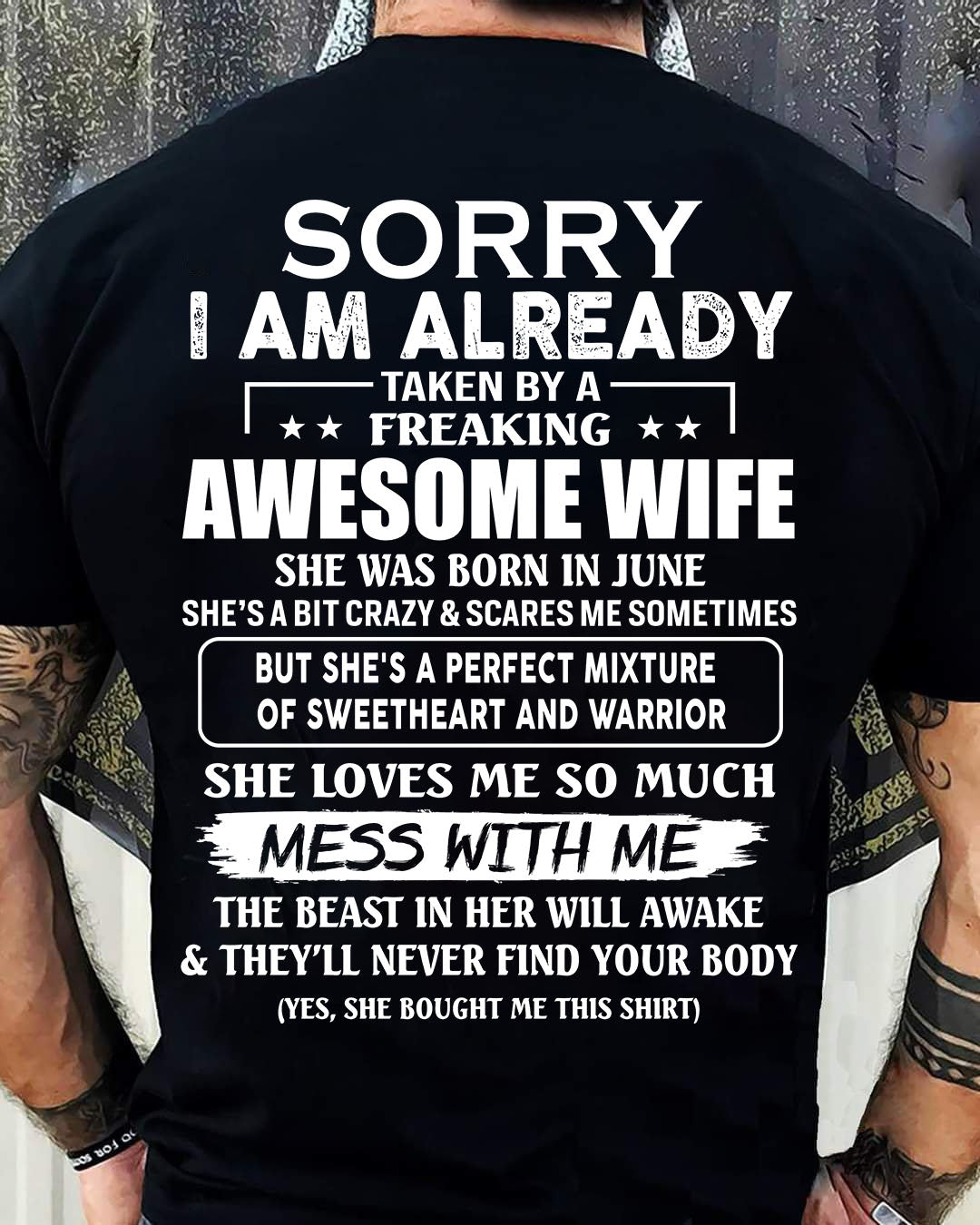 Wife June - Perfect gift for your husband - ntnt06 (SKU68-86-06)