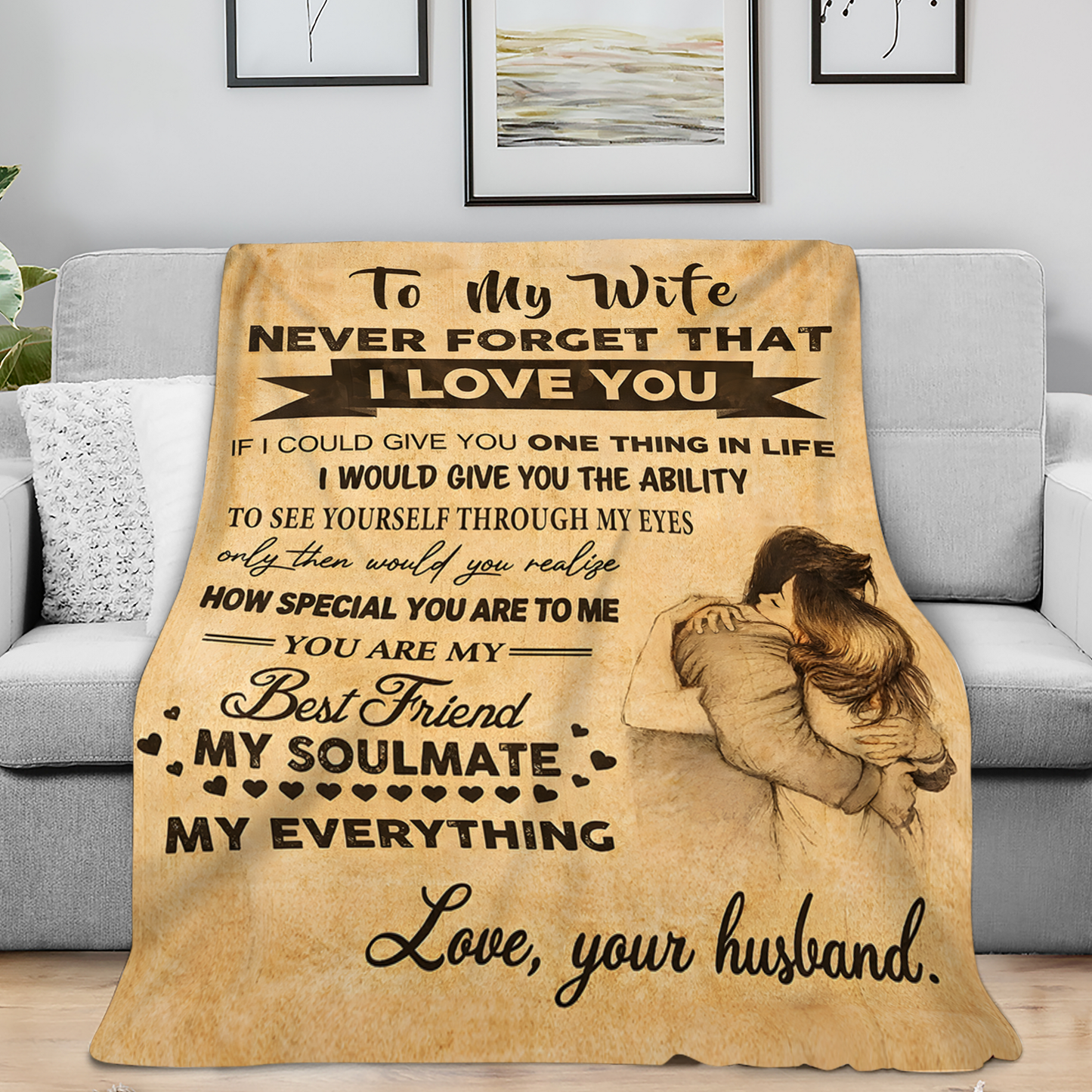 To My Wife Blanket – Our Love, Wrapped In Warmth, From Husband