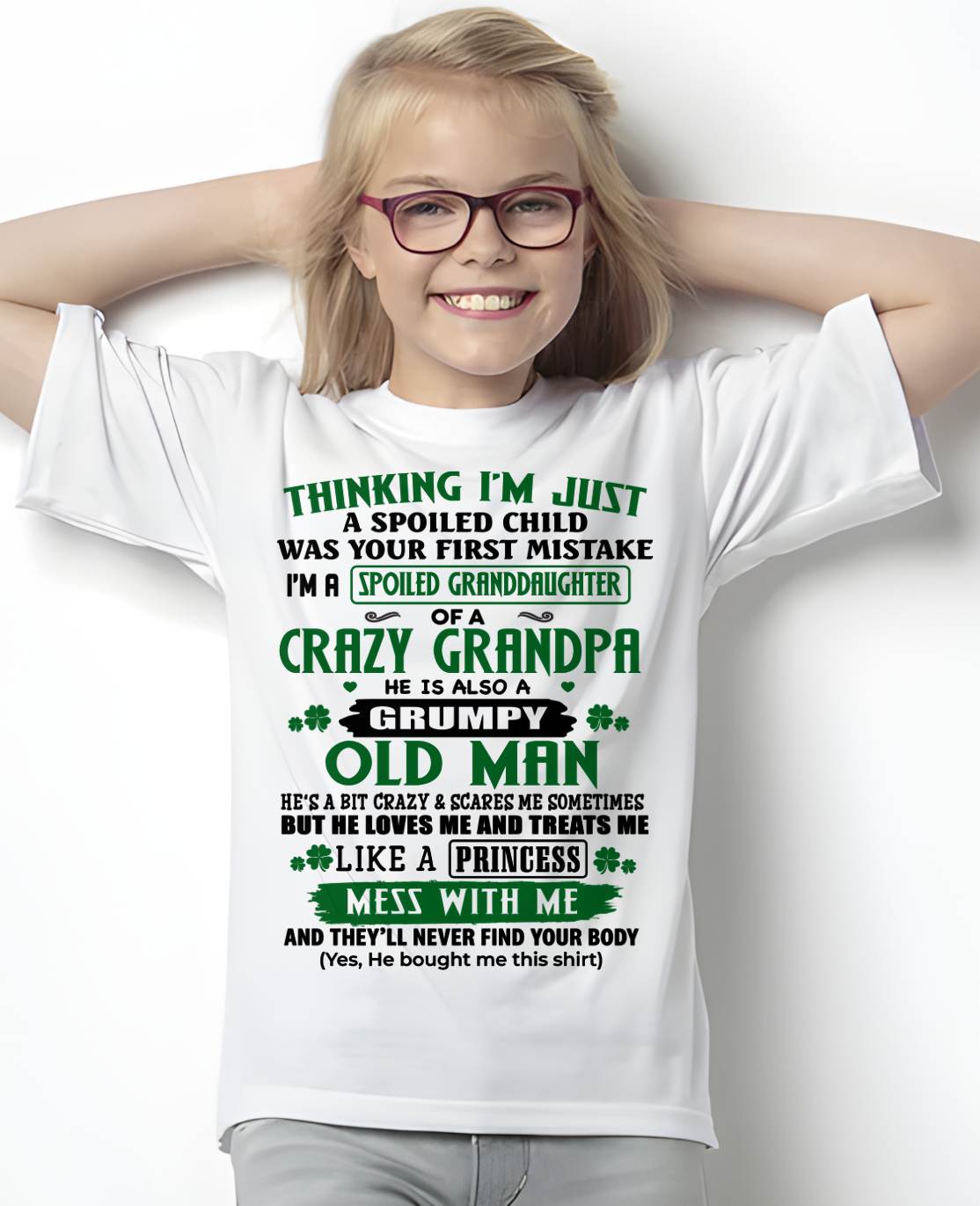 SPOILED GRANDDAUGHTER - GIFT FROM GRANDPA - ntnt00 (SKU2602-118-00)