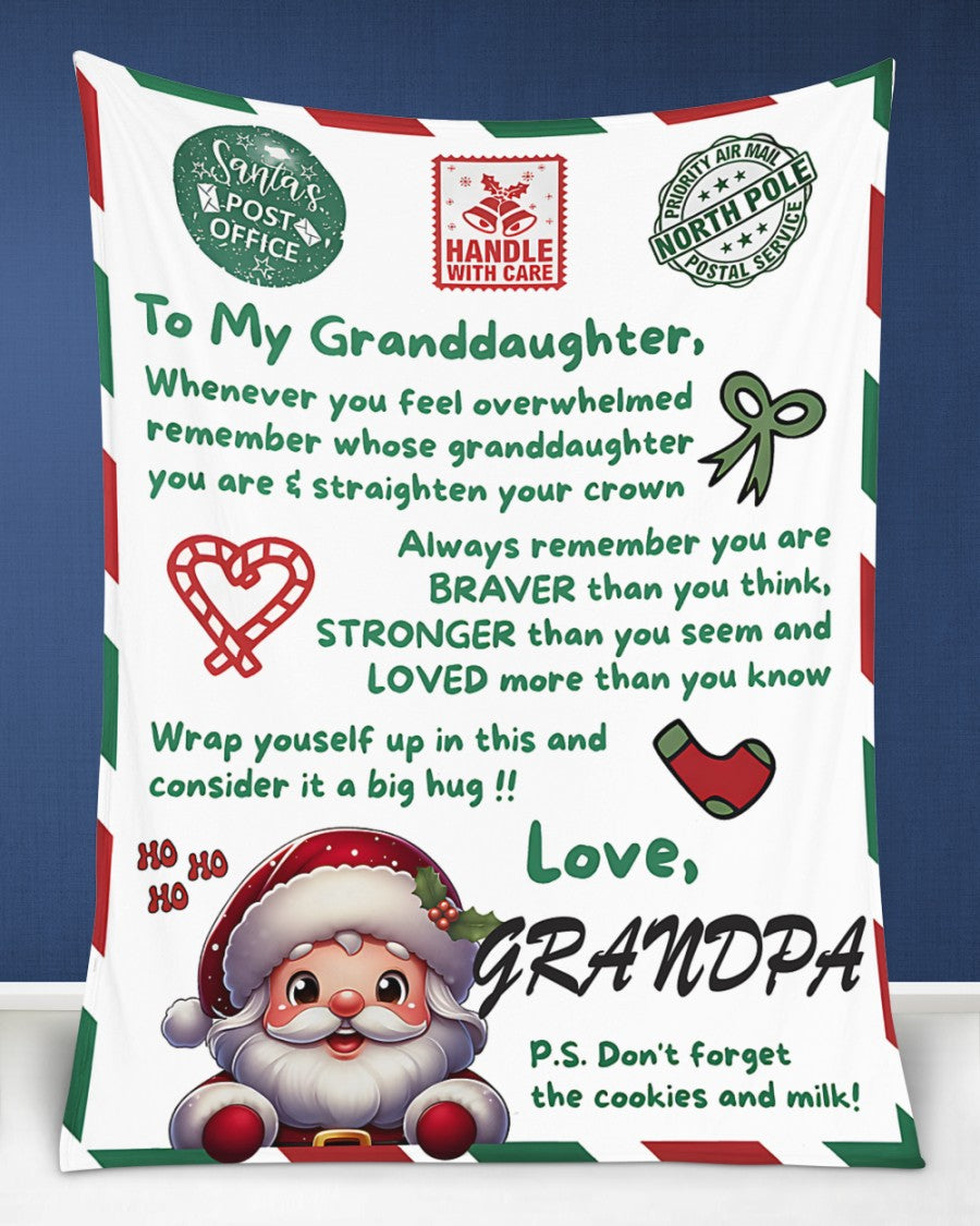 BLANKET FOR GRANDDAUGHTER – COMFORT & WARMTH GIFT Sherpa Fleece Blanket NTTD00 (SKUB10-181)
