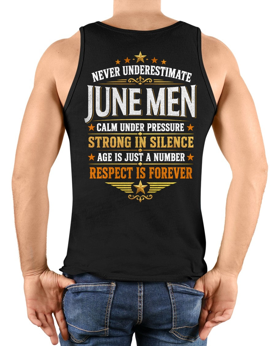 June Men Wolf Shirt – Calm Under Pressure, Respect Is Forever T-Shirt - From Boy - NTNT06 - (SKU2608-610-06)