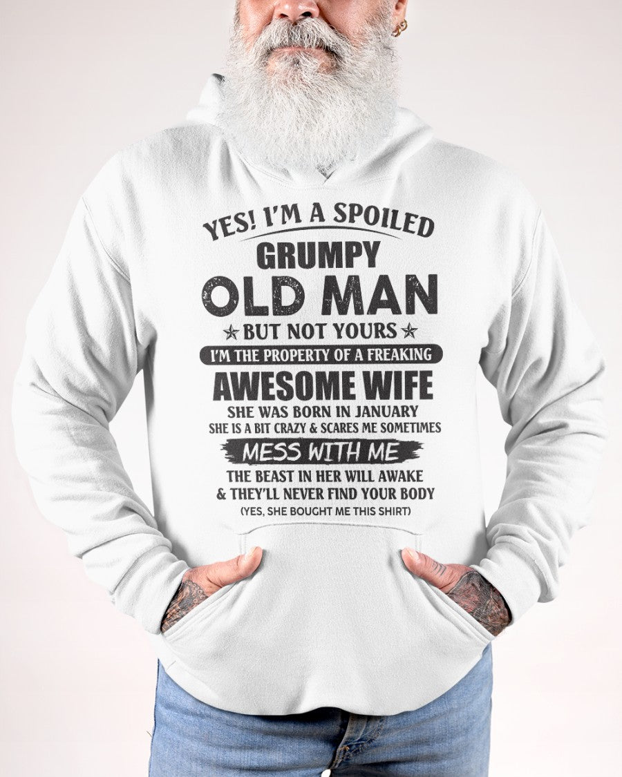 Awesome wife January - Perfect gift for your husband - ntnt01 (SKU96-68-01)