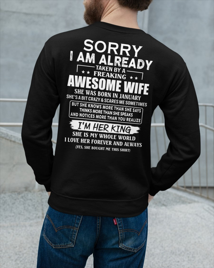 Awesome wife January - Perfect gift for your husband - ntnt01 (SKU68-79-01)