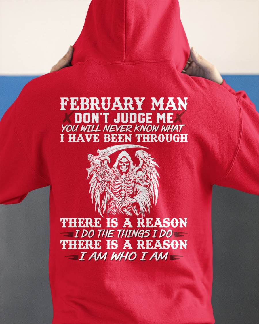 February Man Don't Judge Me – T-Shirt For Man – ntnt02 (SKU10-49-02)
