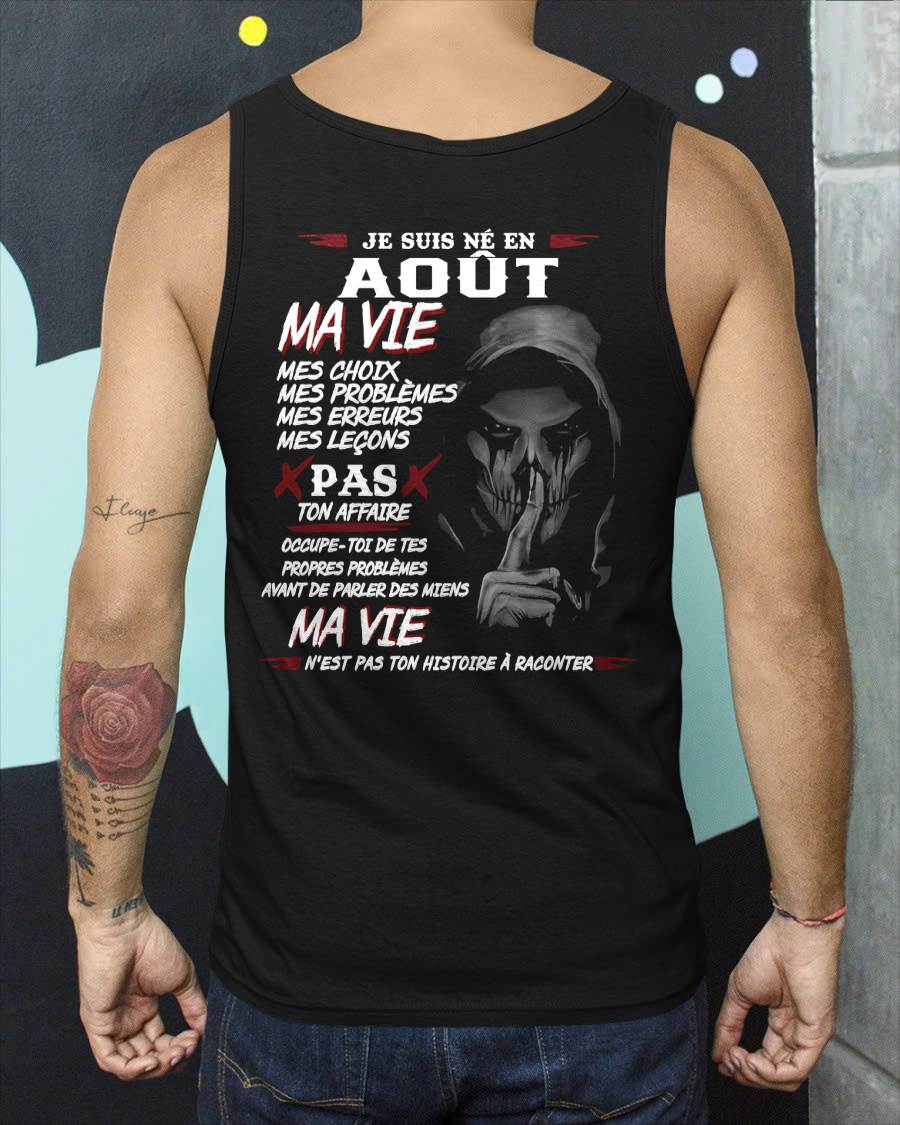 MA VIE – T-shirt pour homme – ntnt08 (SKU12-269-08)