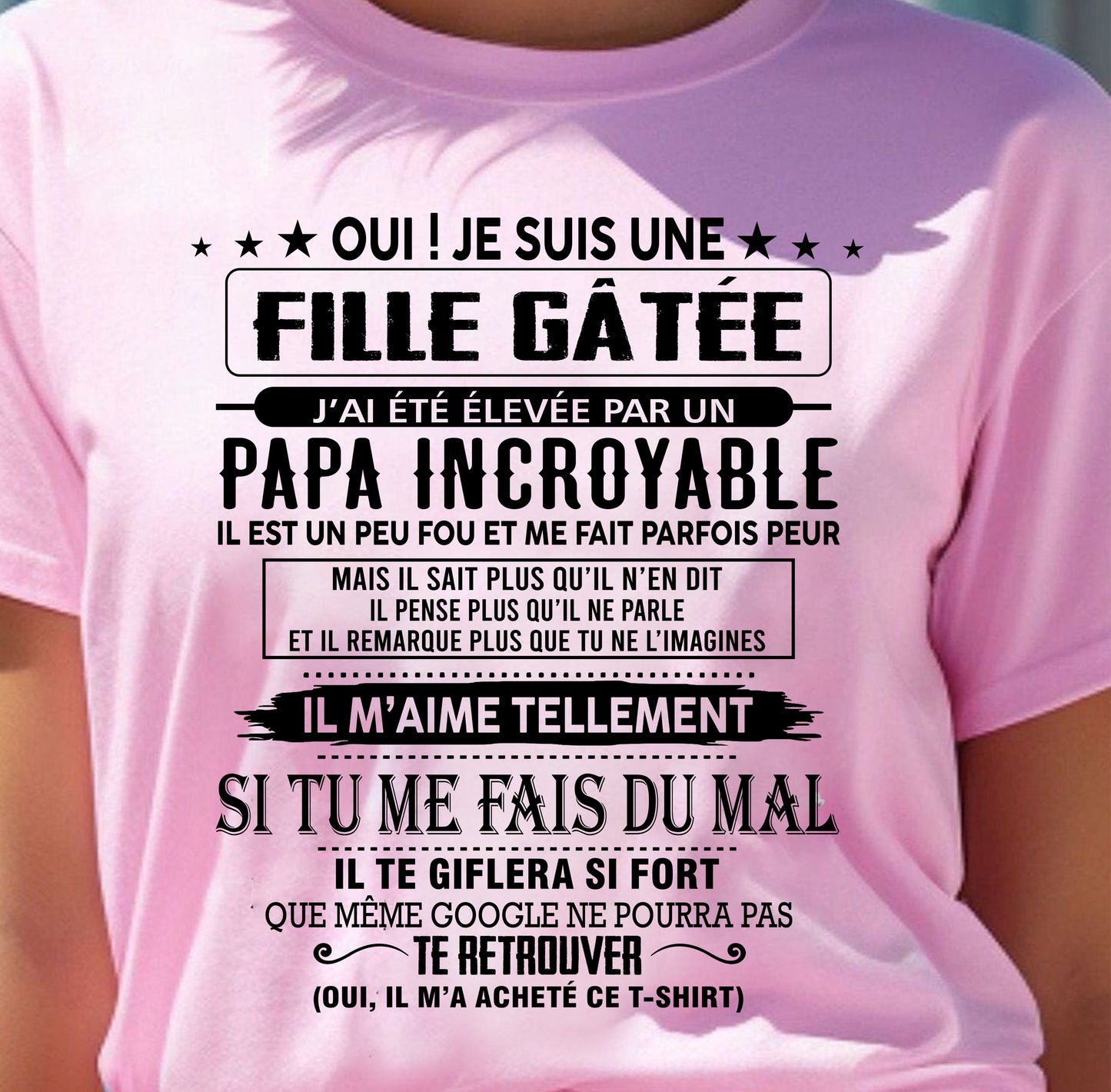 FILLE GÂTÉE – CADEAU DE PAPA - fr00 / ntnt00 (SKU26T-01106-00)