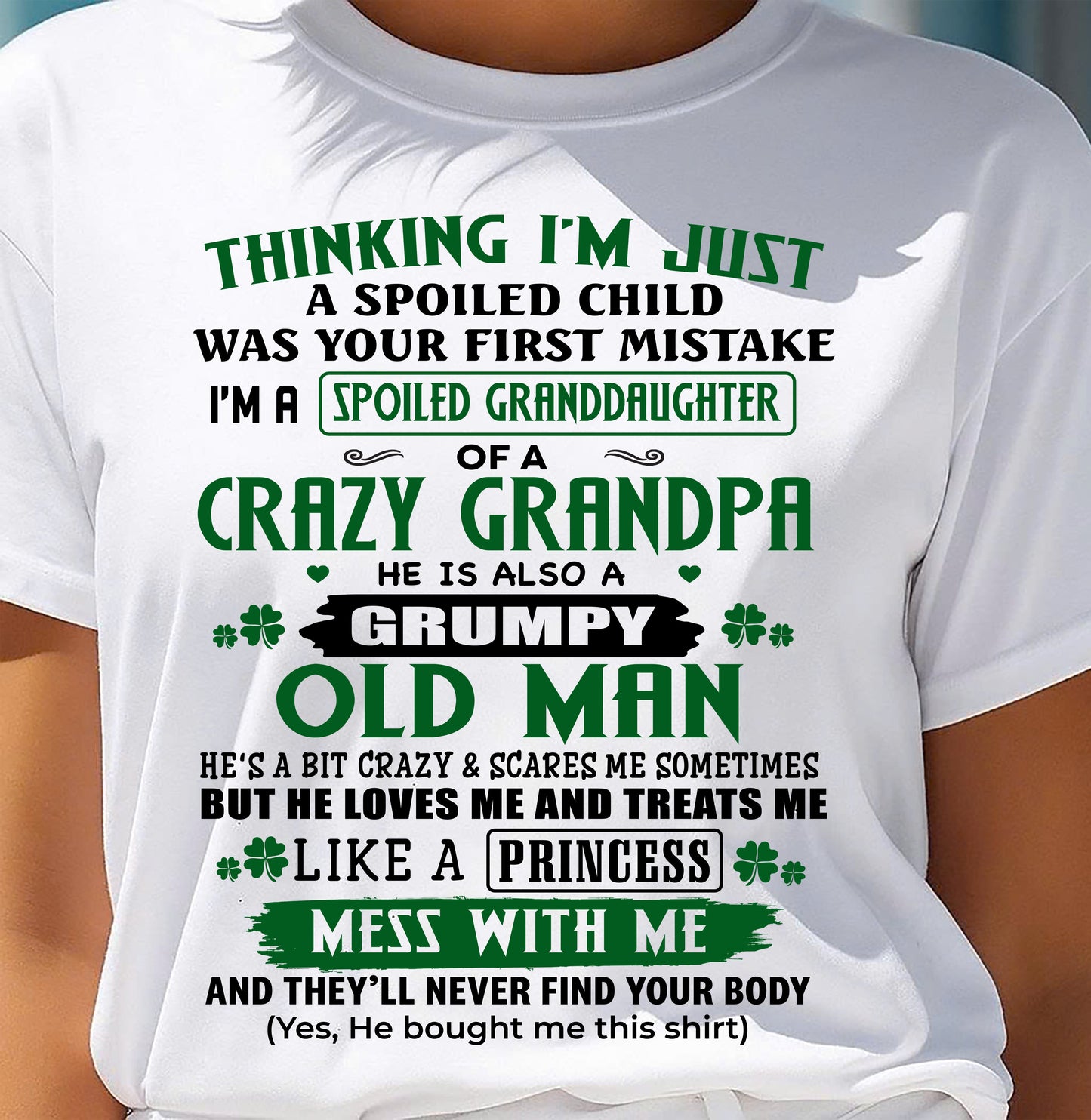 SPOILED GRANDDAUGHTER - GIFT FROM GRANDPA - ntnt00 (SKU2602-118-00)