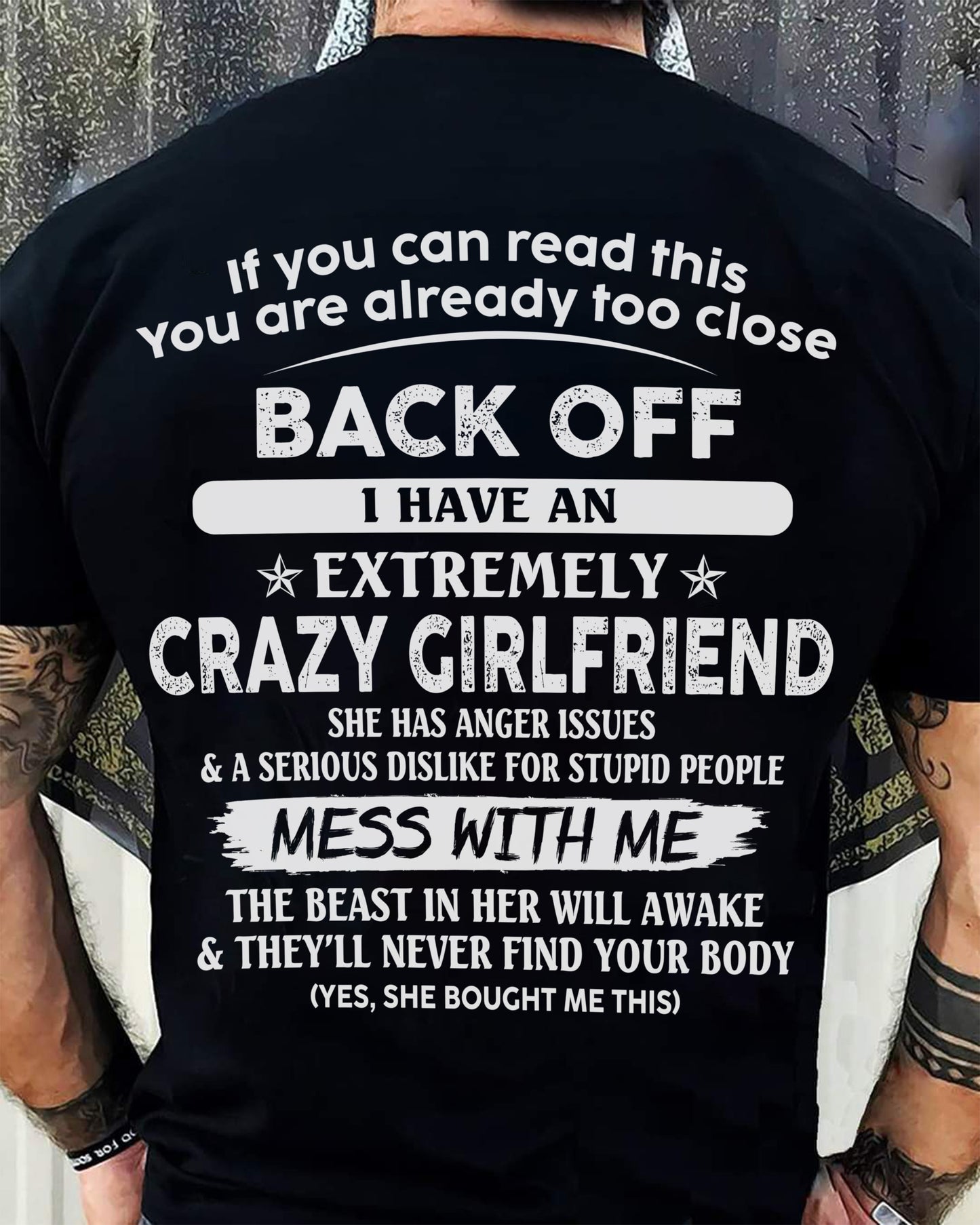 If You Can Read This You Are Already Too Close - Gift For Your Boyfriend, Husband From Wife - ntnt00 (SKU07-175-00)