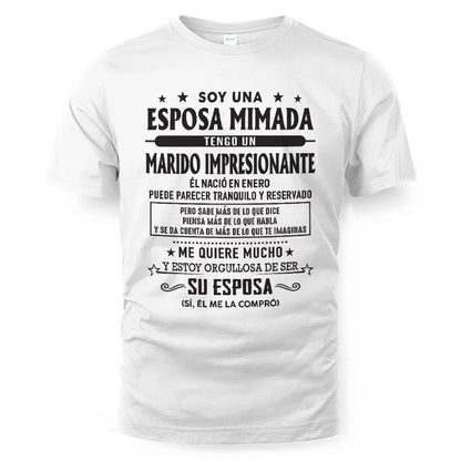 Enero – Esposo increíble nacido en enero – Regalo especial para tu esposa – ntnt01 (SKU03-11-01)