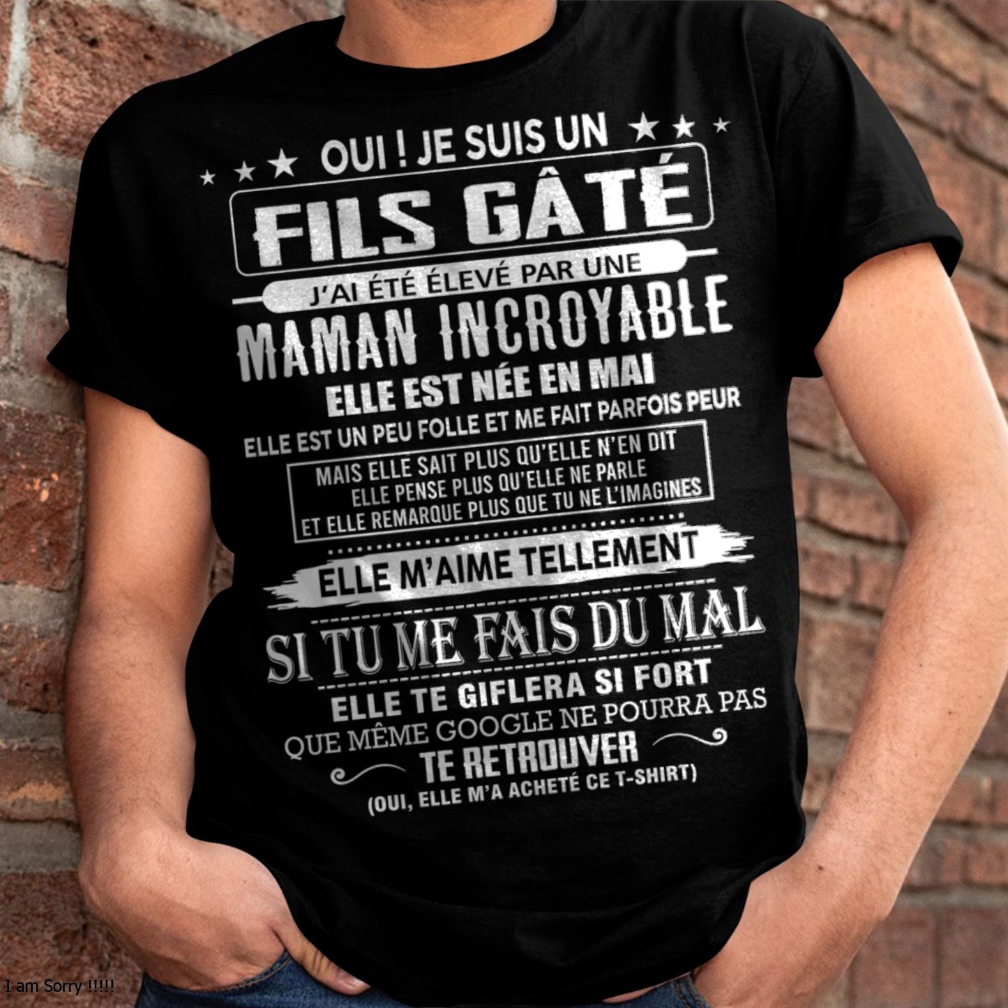 MAI - FILS GÂTÉ – CADEAU DE MAMAN - fr05 / ntnt05 (SKU26T-0172-05)