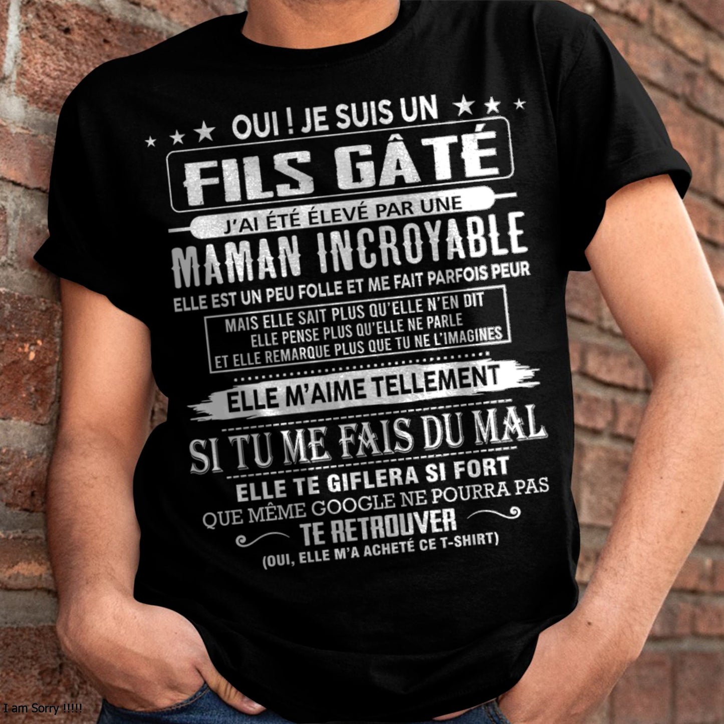 FILS GÂTÉ – CADEAU DE MAMAN - fr00 / ntnt00 (SKU26T-0172-00)