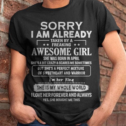 April - Awesome Girl - Perfect Gift For Your Boyfriend, Husband From Wife - ntnt04  (SKU04-86MT-04)