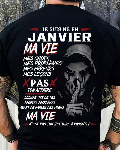 MA VIE – T-shirt pour homme – ntnt01 (SKU12-269-01)