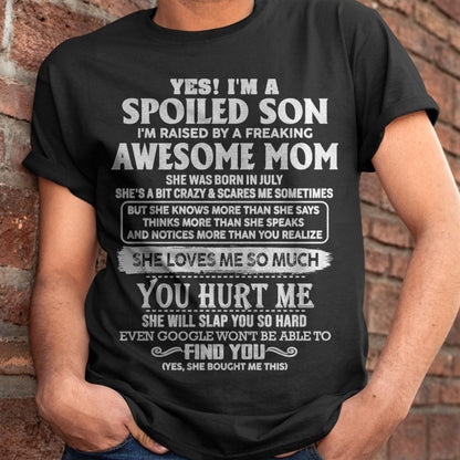 July - Awesome Mom - Perfect Gift For Your Son From Mom - ntnt07 (SKU05-47-07)