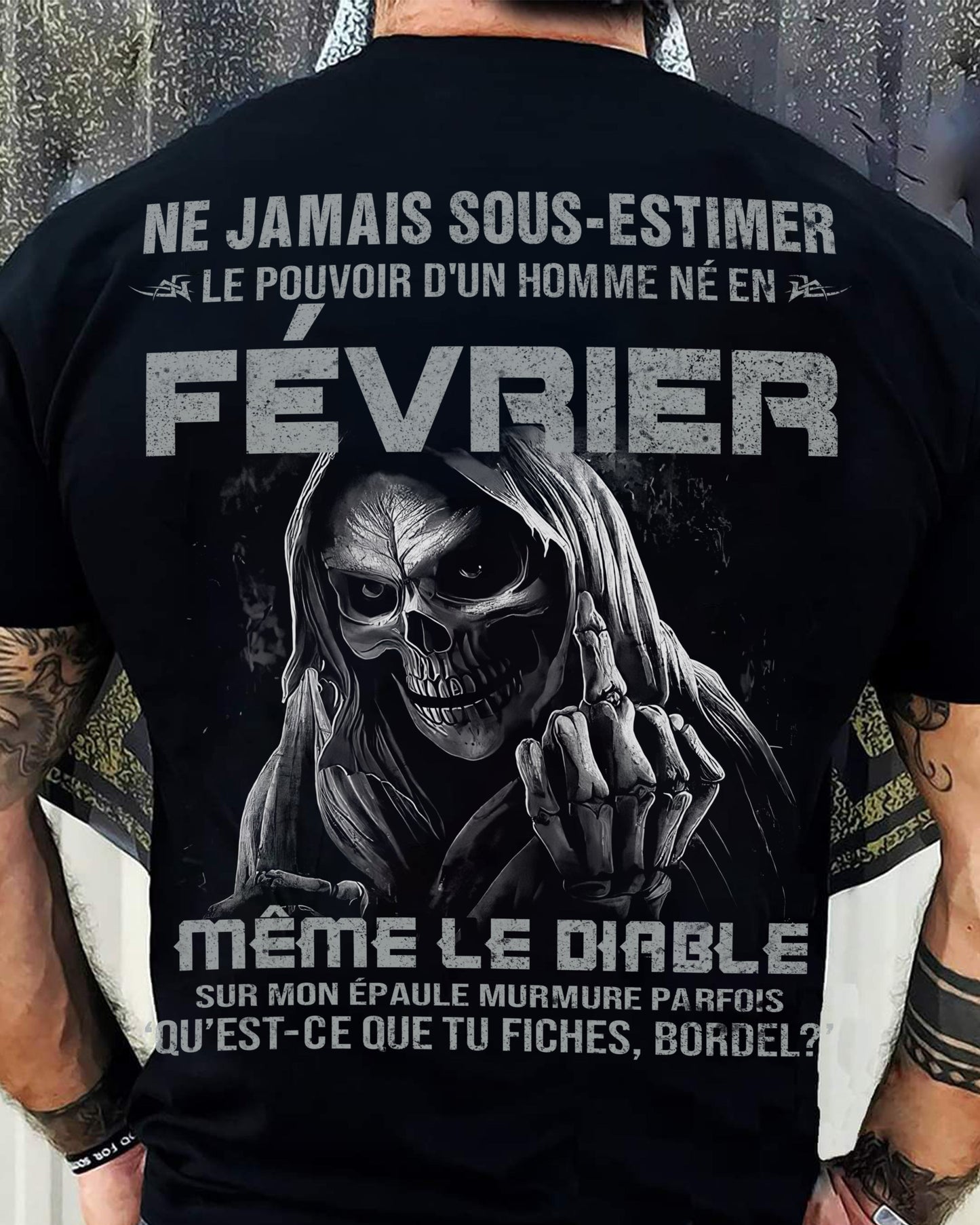 LE POUVOIR D’UN HOMME NÉ EN – T-SHIRT POUR HOMME – ntnt02 (SKU08-61-02)