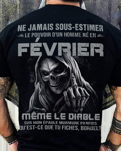 LE POUVOIR D’UN HOMME NÉ EN – T-SHIRT POUR HOMME – ntnt02 (SKU08-61-02)