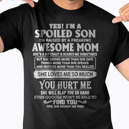 Awesome Mom - Perfect Gift For Your Spoiled Son From Mom - ntnt00 (SKU05-47-00)
