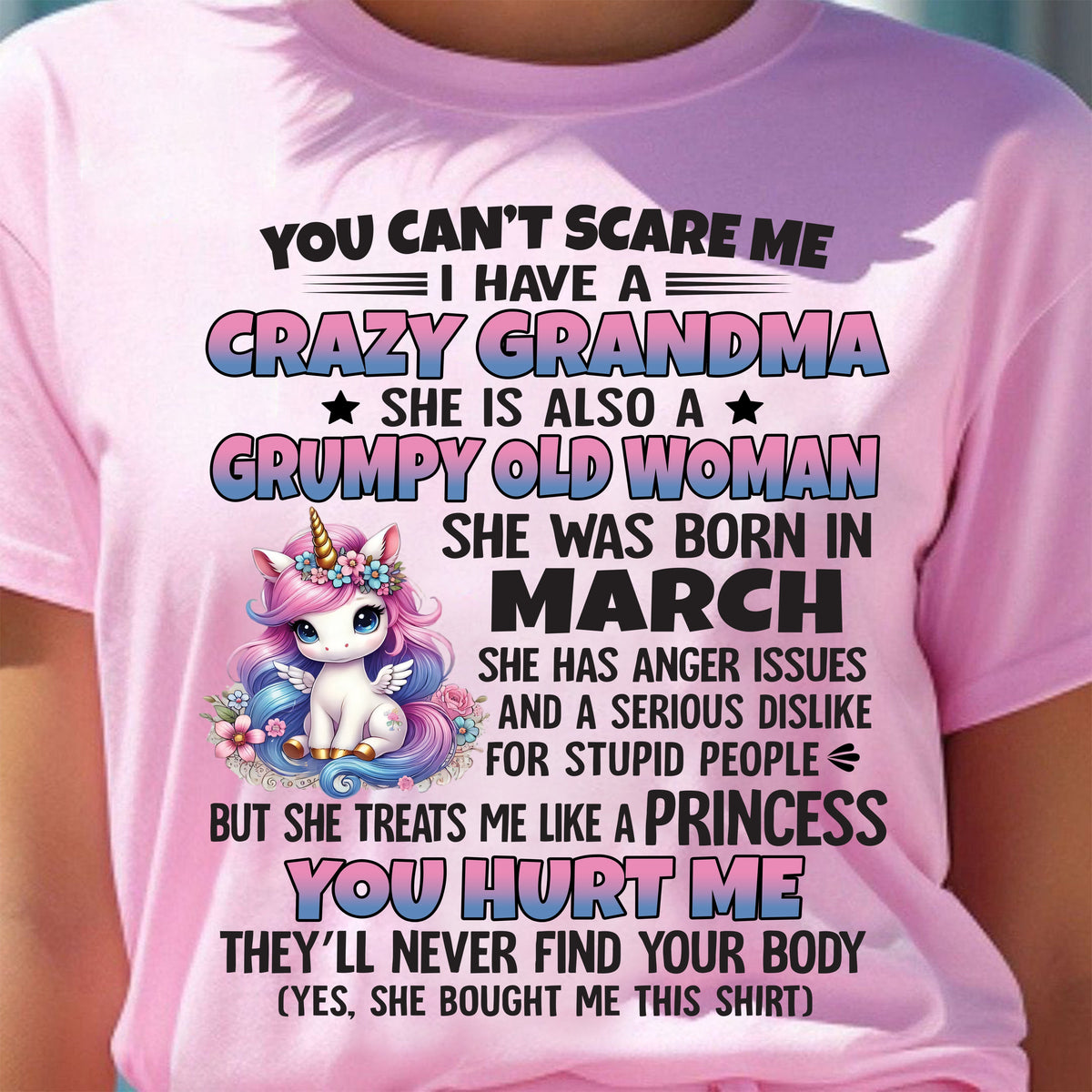 MARCH - YOU CAN'T SCARE ME - GIFT FROM GRANDMA - ntnt03 (SKU09-106-03)