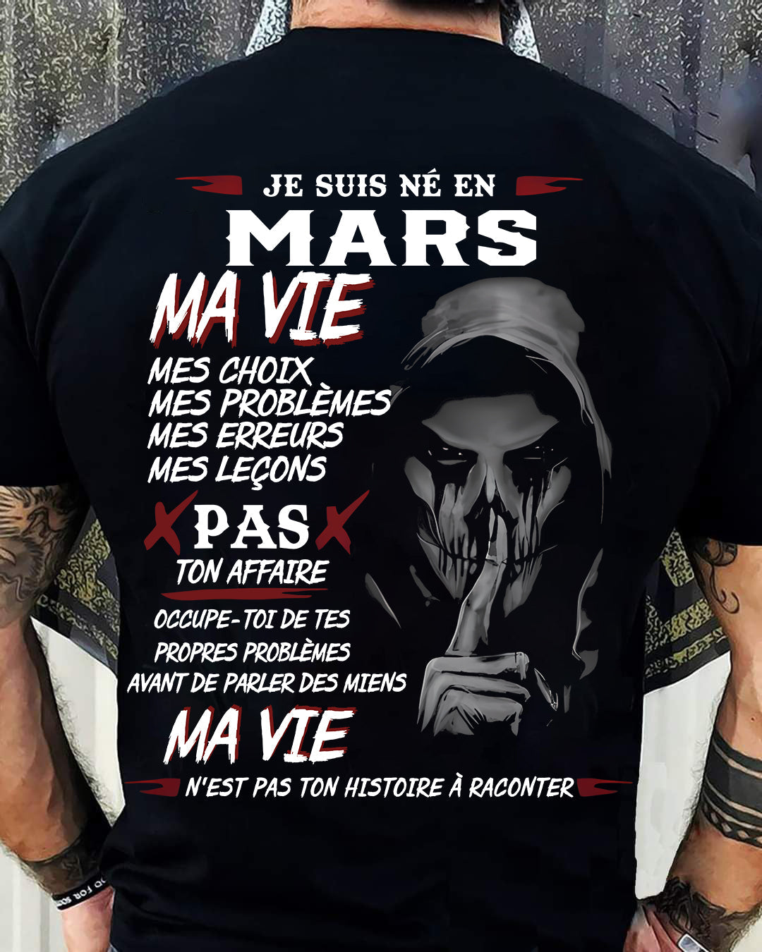 MA VIE – T-shirt pour homme – ntnt03 (SKU12-269-03)