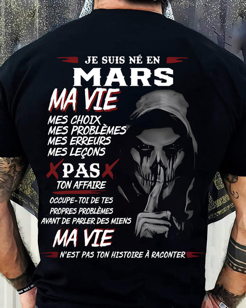 MA VIE – T-shirt pour homme – ntnt03 (SKU12-269-03)