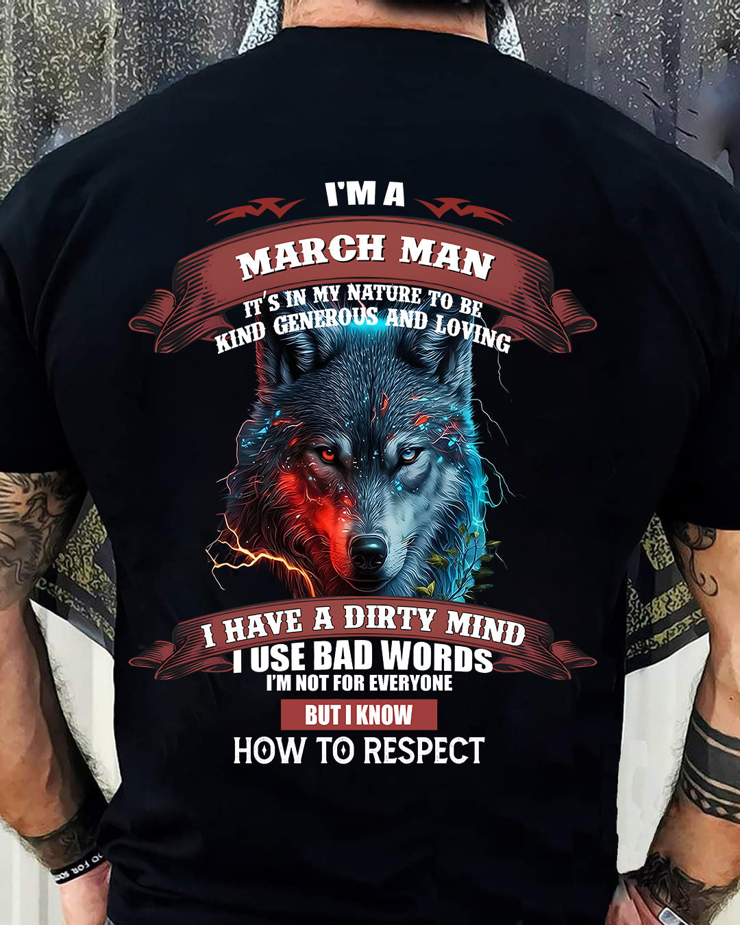 I’M A MARCH MAN – T-SHIRT FOR MAN – ntnt03 (SKU12-162-03)