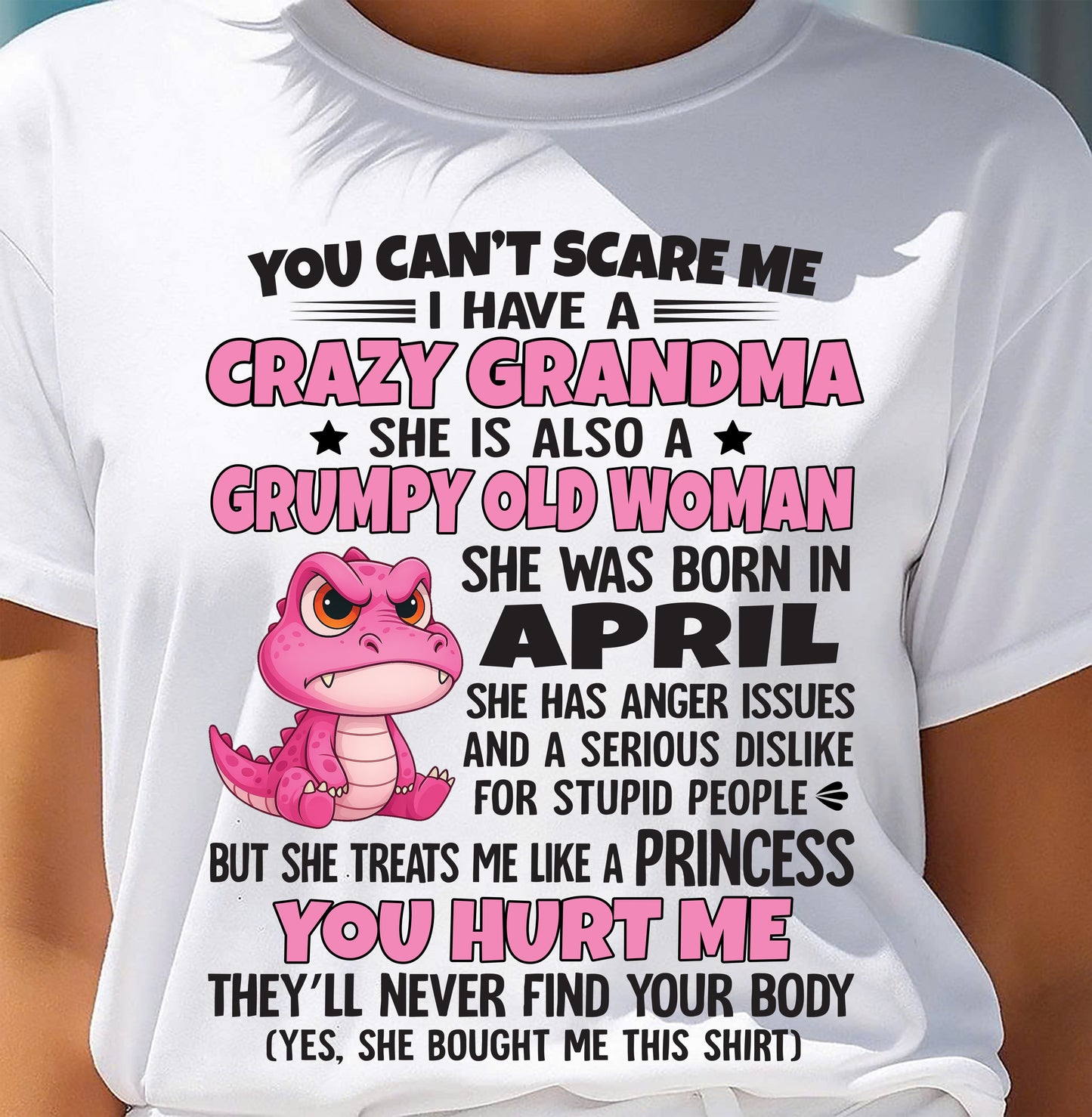 You Can’t Scare Me - Gift For Grandson And Granddaughter From Grandma - ntnt04 (SKU09-130-04)