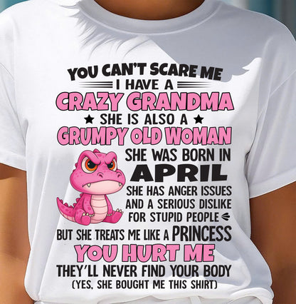 You Can’t Scare Me - Gift For Grandson And Granddaughter From Grandma - ntnt04 (SKU09-130-04)