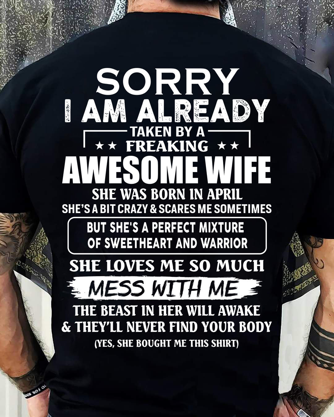 Wife Aril - Perfect gift for your husband - ntnt04 (SKU68-86-04)