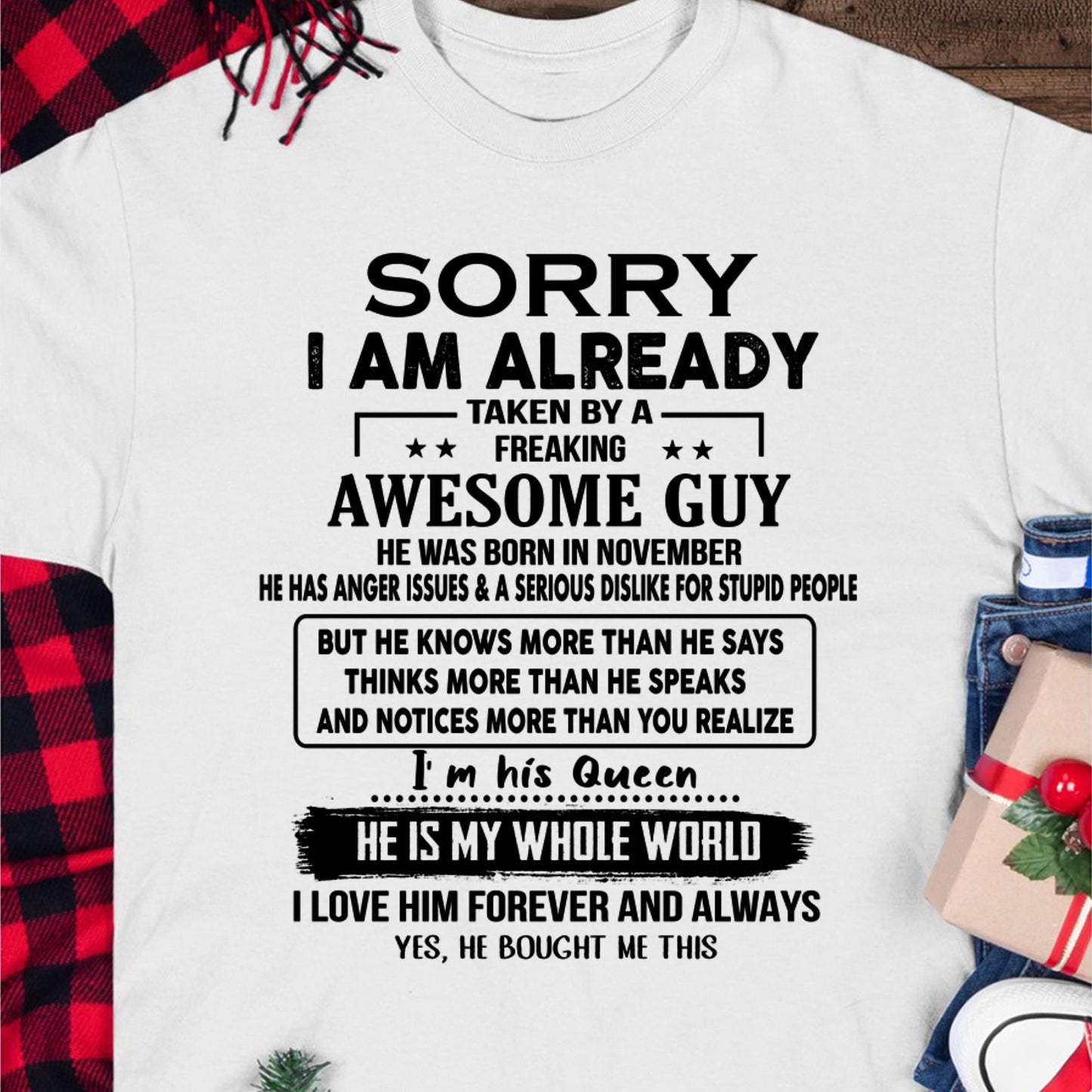 November - Awesome Guy - Perfect gift for your girlfriend or wife From Husband - ntnt11 (SKUT08-11-11)