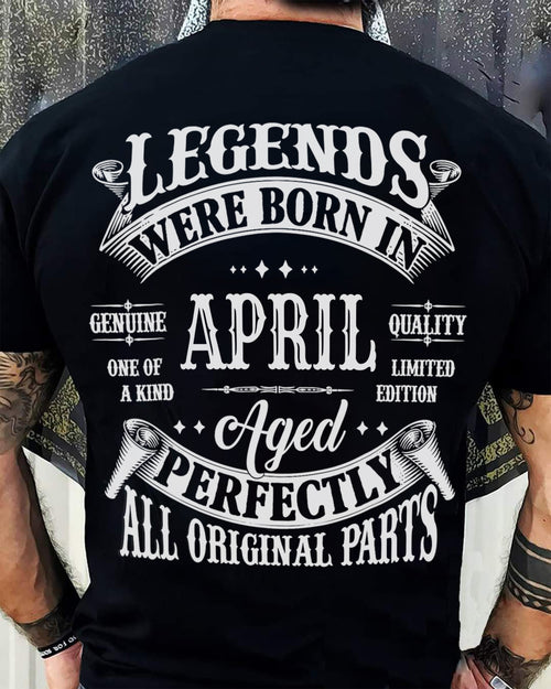 LEGENDS WERE BORN IN APRIL - T-SHIRT FOR MAN - ntnt04 (SKU08-37-04)