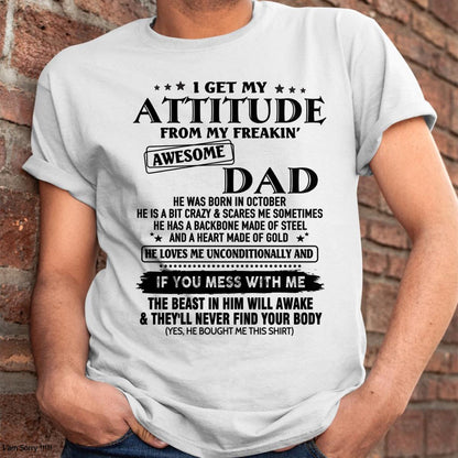 October - Gift For Son and Daughter From Dad - ntnt10 - (SKU-TDADC-10)