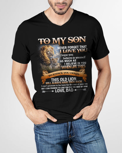 To My Son T-Shirt – Gift From Dad / Man - ntnt00 (SKU12-76)