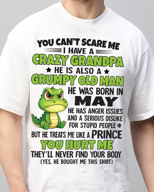 YOU CAN’T SCARE ME - GIFT FOR GRANDSON AND GRANDDAUGHTER FROM GRANDPA - ntnt05 (SKU09-121-05)