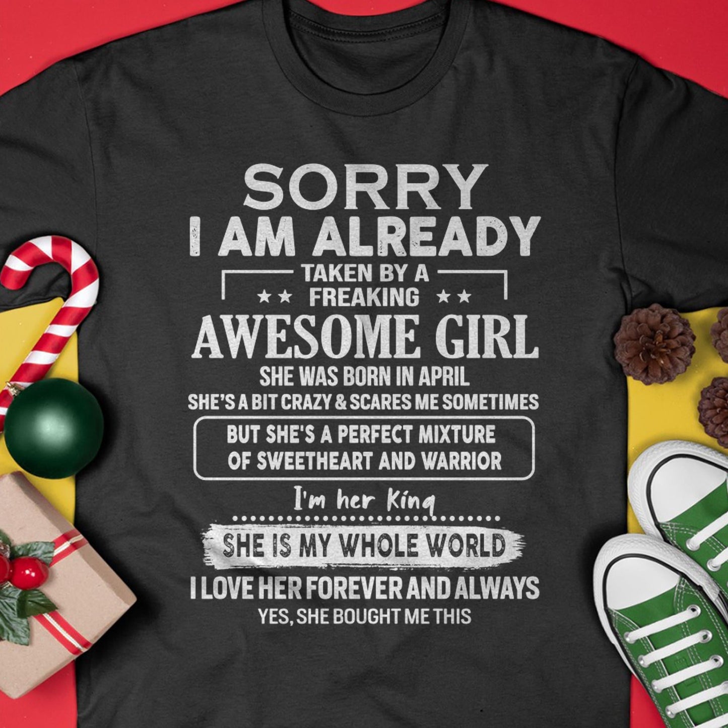 April - Awesome Girl - Perfect Gift For Your Boyfriend, Husband From Wife - ntnt04  (SKU04-86MT-04)