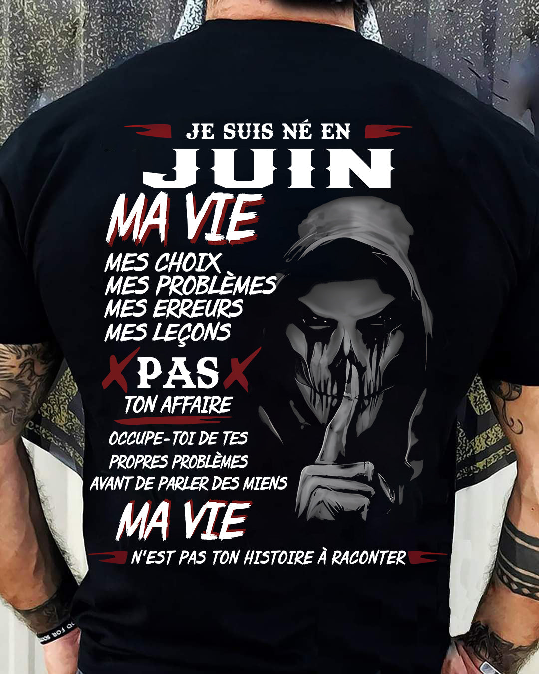 MA VIE – T-shirt pour homme – ntnt06 (SKU12-269-06)