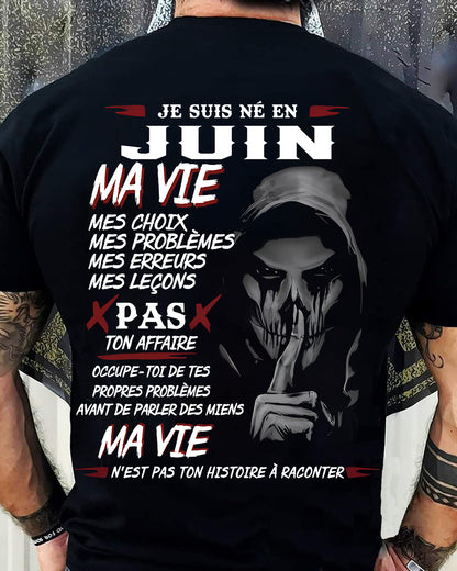 MA VIE – T-shirt pour homme – ntnt06 (SKU12-269-06)