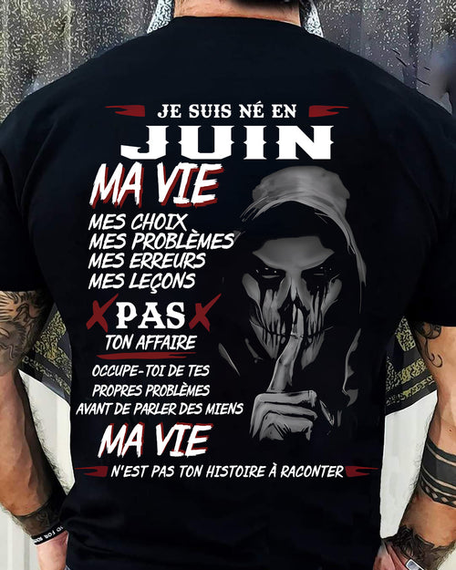 MA VIE – T-shirt pour homme – ntnt06 (SKU12-269-06)