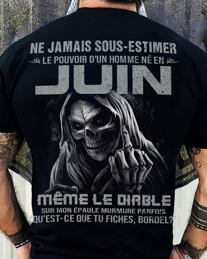 LE POUVOIR D’UN HOMME NÉ EN – T-SHIRT POUR HOMME – ntnt06 (SKU08-61-06)