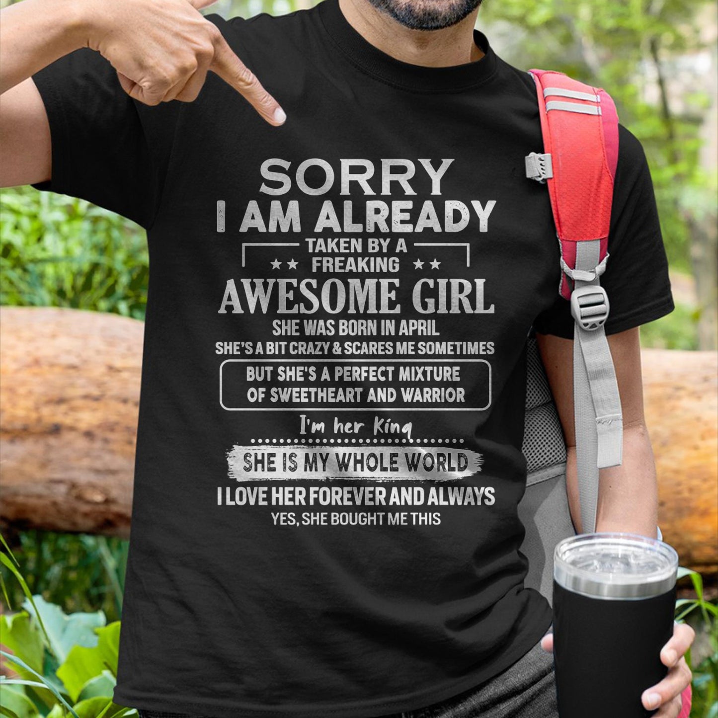 April - Awesome Girl - Perfect Gift For Your Boyfriend, Husband From Wife - ntnt04  (SKU04-86MT-04)