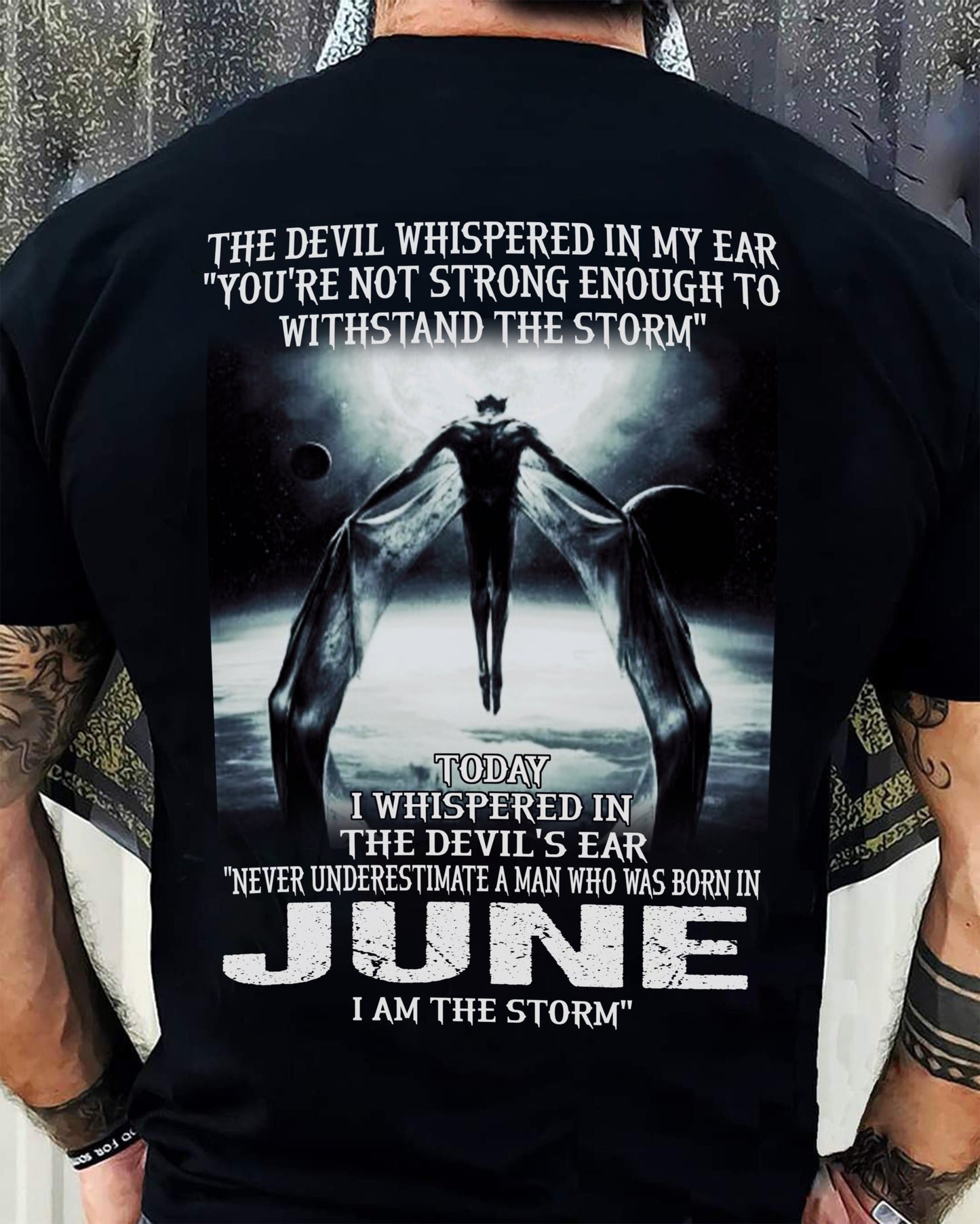 JUNE - THE DEVIL WHISPERED IN MY EAR - T-SHIRT FOR MAN - ntnt06 (SKU08-35-06)