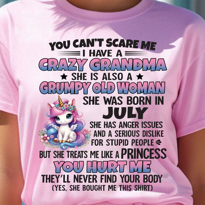 JULY - YOU CAN'T SCARE ME - GIFT FROM GRANDMA - ntnt07 (SKU09-106-07)