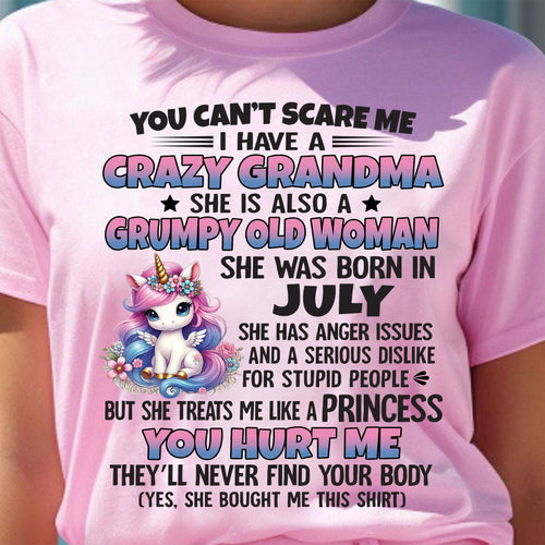 JULY - YOU CAN'T SCARE ME - GIFT FROM GRANDMA - ntnt07 (SKU09-106-07)