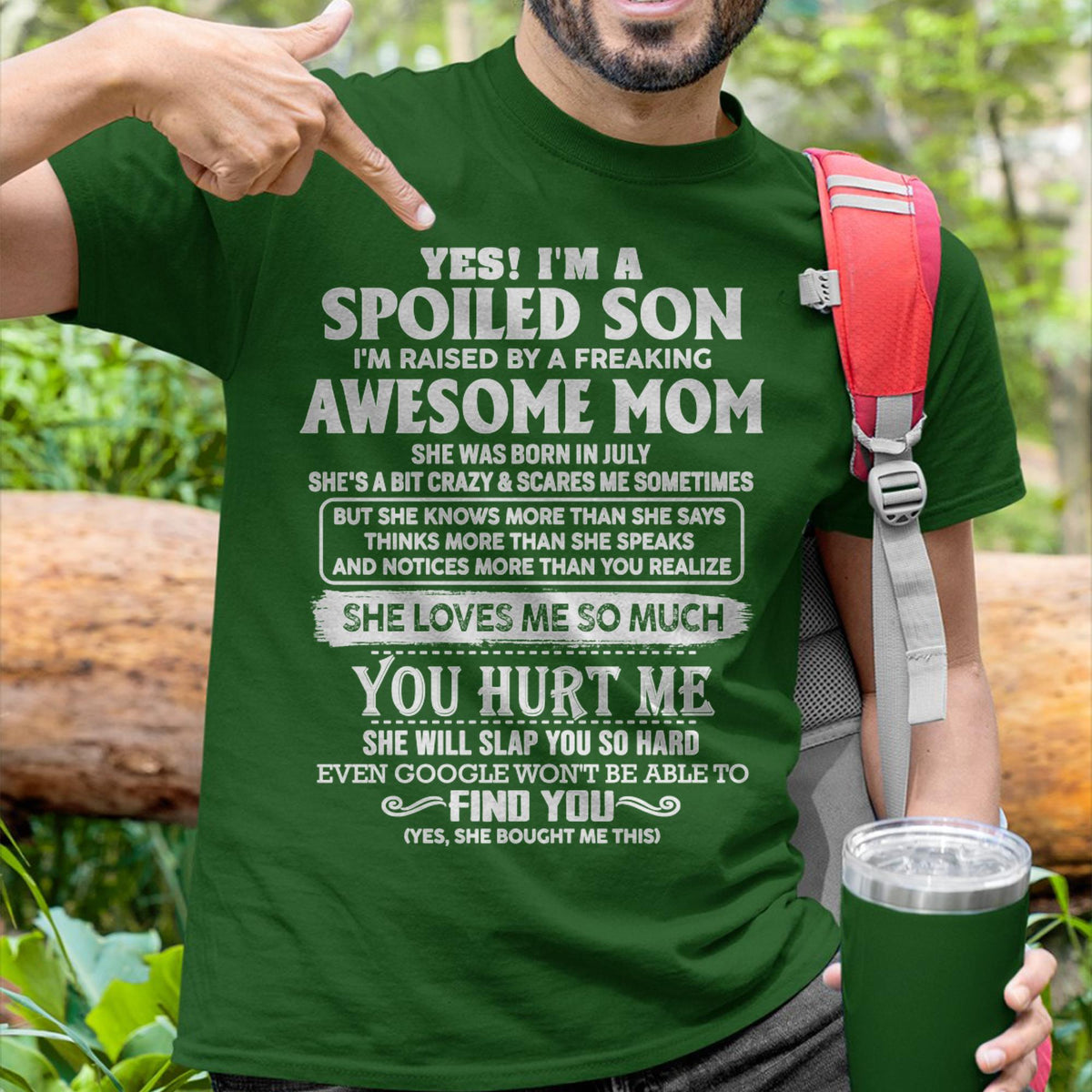 July - Awesome Mom - Perfect Gift For Your Son From Mom - ntnt07 (SKU05-47-07)