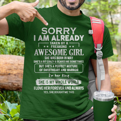 May - Awesome Girl - Perfect Gift For Your Boyfriend, Husband From Wife - ntnt05 (SKU04-86MT-05)