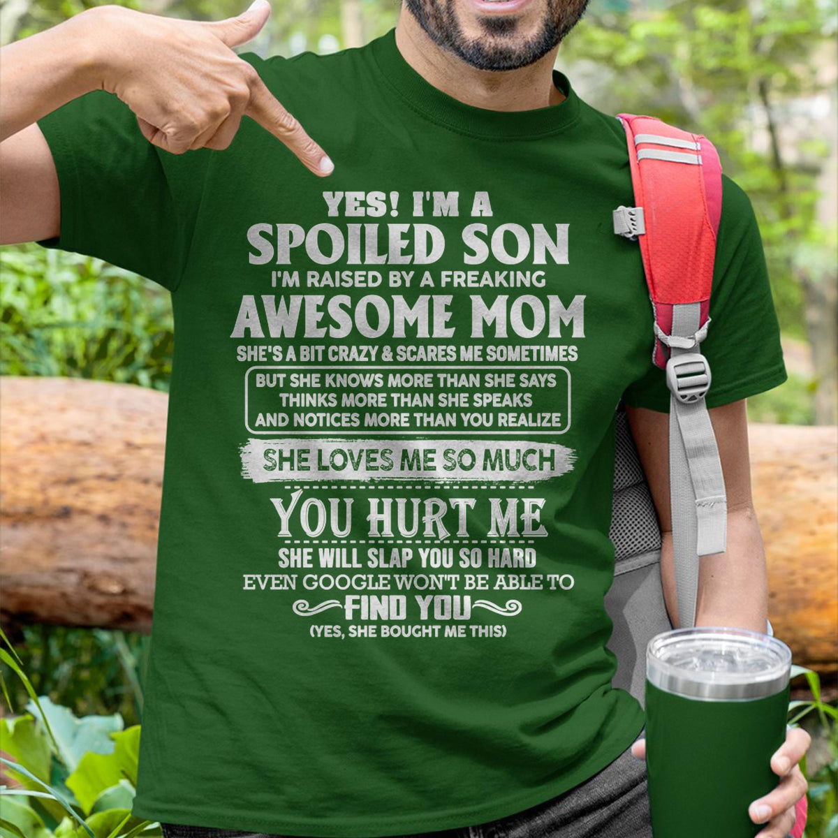 Awesome Mom - Perfect Gift For Your Spoiled Son From Mom - ntnt00 (SKU05-47-00)