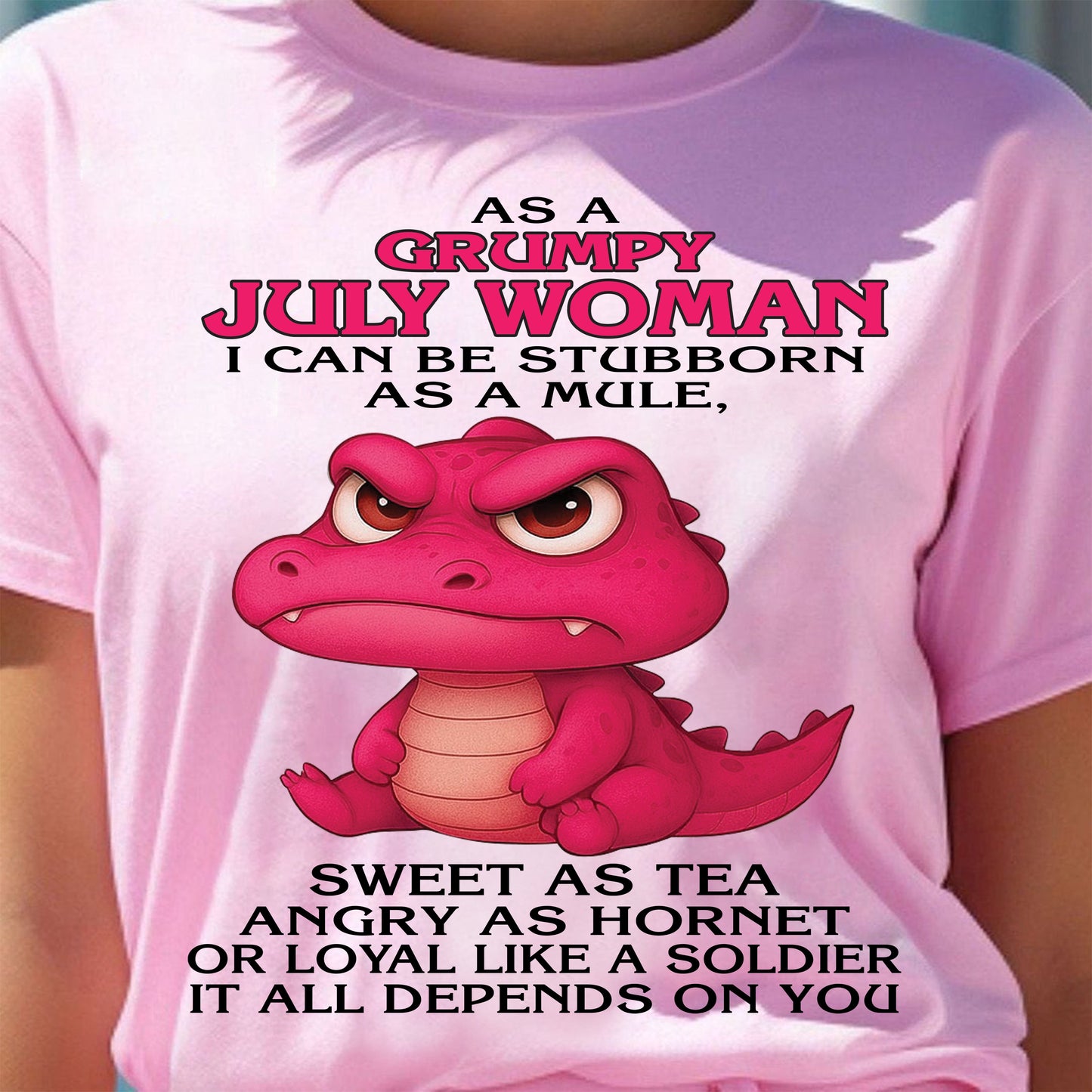 As A Grumpy January Woman - T Shirt For Woman - ntnt07 (SKU09-31-07)