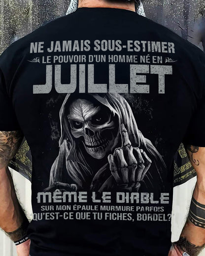 LE POUVOIR D’UN HOMME NÉ EN – T-SHIRT POUR HOMME – ntnt07 (SKU08-61-07)