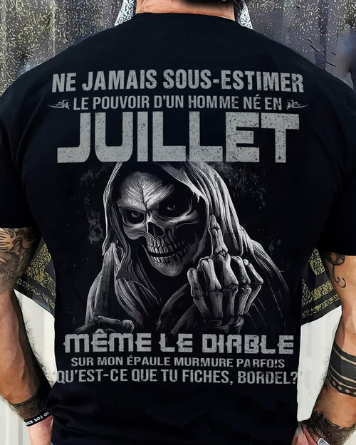 LE POUVOIR D’UN HOMME NÉ EN – T-SHIRT POUR HOMME – ntnt07 (SKU08-61-07)