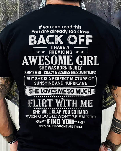 July – Awesome Girlfriend Born In July – Special gift for your Boyfriend – From Wife ntnt07 (SKU06-17-07)