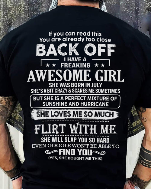 July – Awesome Girlfriend Born In July – Special gift for your Boyfriend – From Wife ntnt07 (SKU06-17-07)